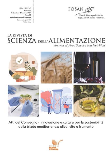 La rivista di scienza dell'alimentazione (2024). Vol. 3: Settembre-Dicembre - copertina