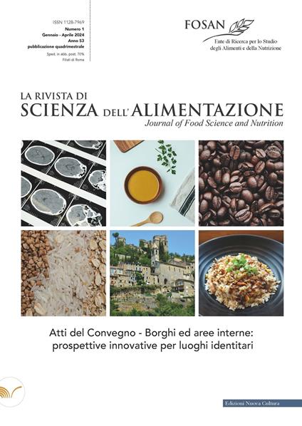 La rivista di scienza dell'alimentazione (2024). Vol. 1 - copertina