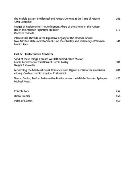 Ariosto and the Arabs. Context for the «Orlando Furioso» - Mario Casari,Monica Preti,Micheal Wyatt - 3