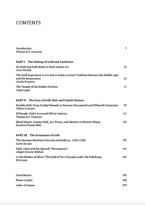 Global gold. Aesthetics, material desires, economies in the late medieval and early modern world - 2