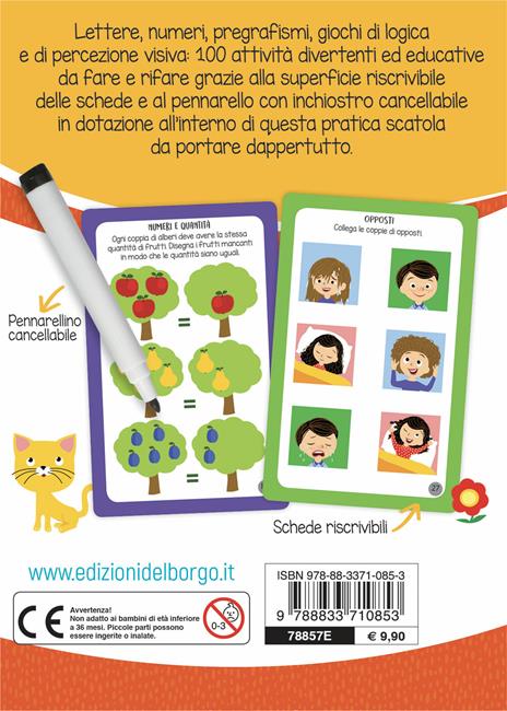 Giochi educativi per bambini. Ediz. a colori. Con pennarello cancellabile - 2