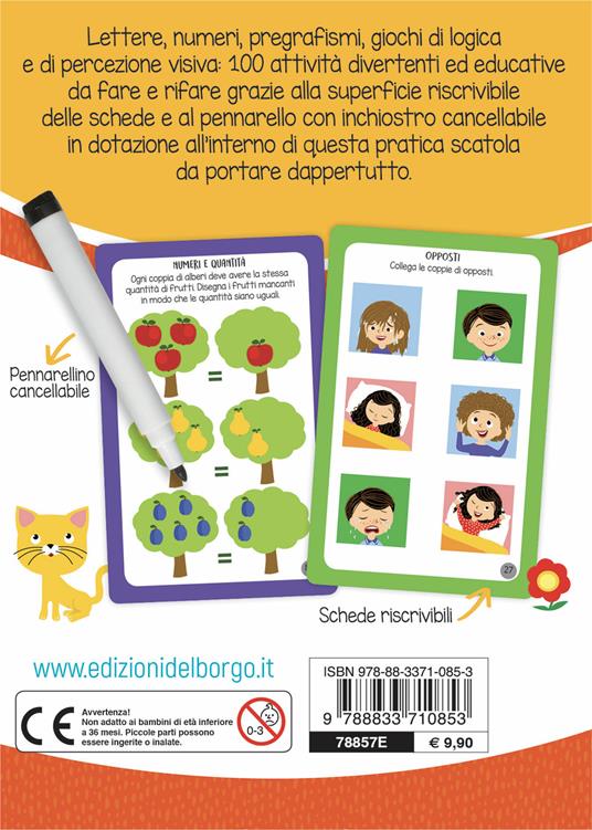 Giochi educativi per bambini. Ediz. a colori. Con pennarello cancellabile - 2