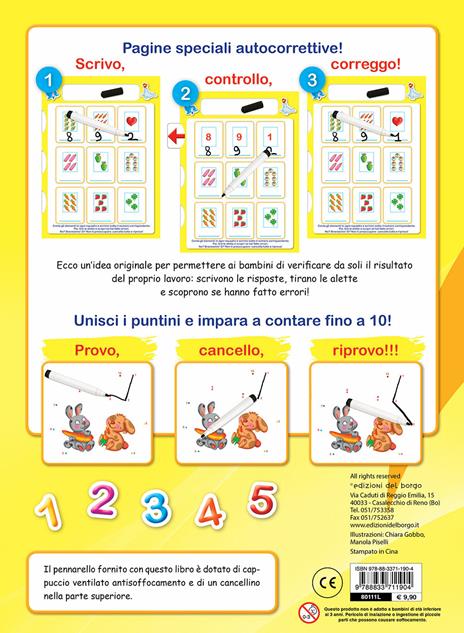 Imparo a contare con il libro lavagna. Con gadget - 5