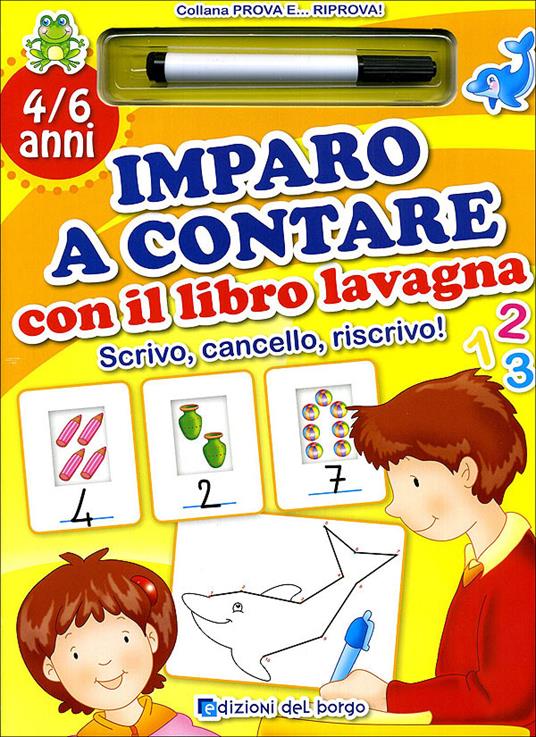 Imparo a contare con il libro lavagna. Con gadget - copertina