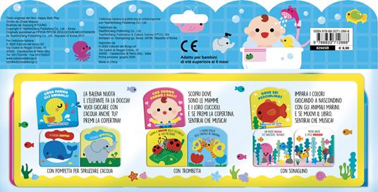 I libri bagno: Cosa fanno gli animali?-Dove sei pesciolino?-Che suono fanno i baci? Ediz. a colori - Chaek Majung - 2