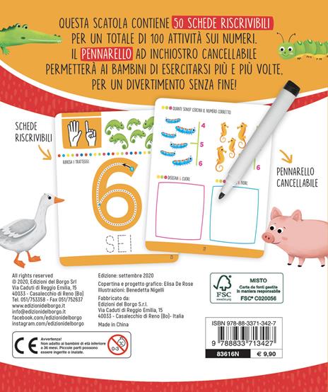 Gioco con i numeri. Ediz. a colori. Con pennarello cancellabile - Roberta Fanti - 5