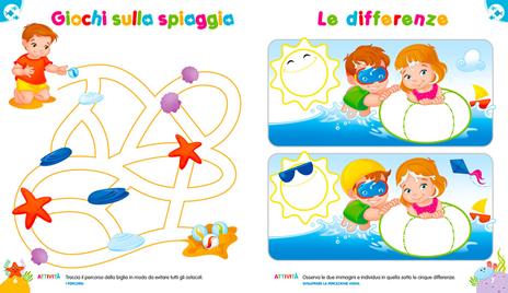 Gioco e imparo in vacanza (5-6 anni). Verso la scuola primaria. Ediz. illustrata. Con 6 pennarelli - Paola Fontana - 2
