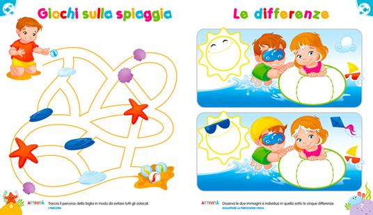 Gioco e imparo in vacanza (5-6 anni). Verso la scuola primaria. Ediz. illustrata. Con 6 pennarelli - Paola Fontana - 2