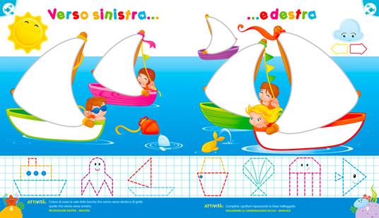 Gioco e imparo in vacanza (5-6 anni). Verso la scuola primaria. Ediz. illustrata. Con 6 pennarelli - Paola Fontana - 3