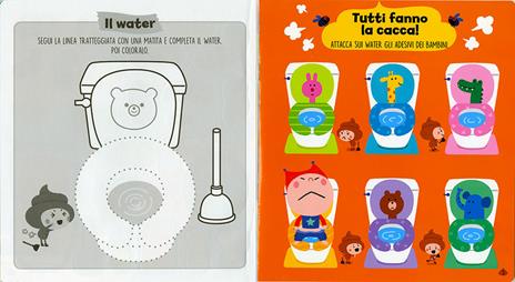 Mi scappa la cacca! Gioca, colora e impara con gli sticker. Con adesivi. Ediz. a colori - 3