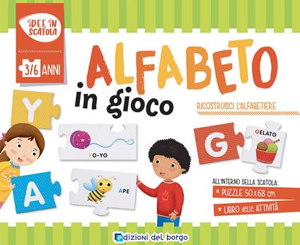 L'alfabeto in gioco. Ediz. a colori. Con puzzle autocorrettivo - Roberta Fanti - copertina