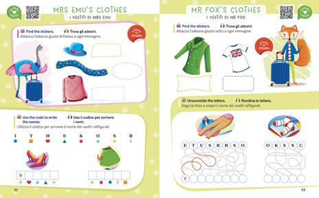 Impara l'inglese con Mr Fox. Let's read and play. Ediz. a colori. Con 40 stickers. Con QR code per accedere alle tracce audio. Vol. 1 - Elena Tamburini,Natalia De Luca - 3