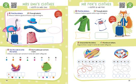Impara l'inglese con Mr Fox. Let's read and play. Ediz. a colori. Con 40 stickers. Con QR code per accedere alle tracce audio. Vol. 1 - Elena Tamburini,Natalia De Luca - 3