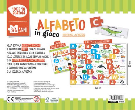 L'alfabeto in gioco. Idee in scatola. Con puzzle - Benedetta Nigelli - 2