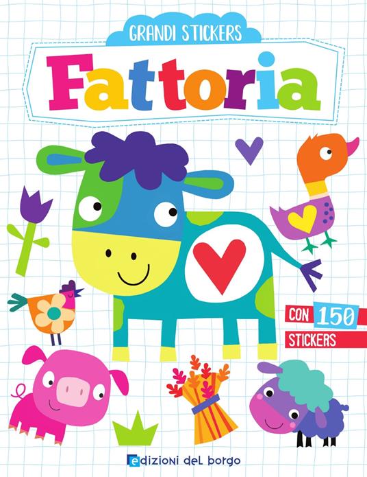 Fattoria. Grandi stickers. Con adesivi. Ediz. a colori - Elizabeth Golding - copertina