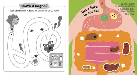Mi scappa la cacca! Gioca, colora e impara con gli sticker. Ediz. a colori - 2