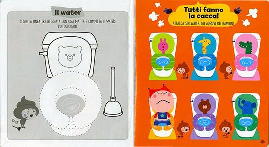 Mi scappa la cacca! Gioca, colora e impara con gli sticker. Ediz. a colori - 4