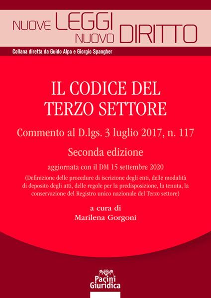 Il codice del terzo settore. Commento al Decreto legislativo 3 luglio 2017, n. 117 - copertina