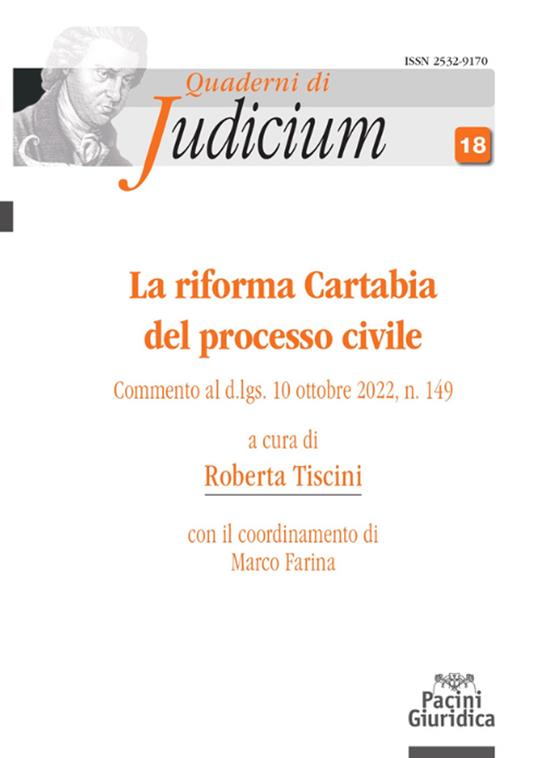 La riforma Cartabia del processo civile. Commento al d.lgs. 10 ottobre 2022, n. 149 - copertina