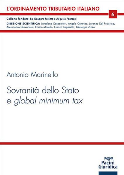 Sovranità dello stato e global minimum tax - Antonio Marinello - copertina