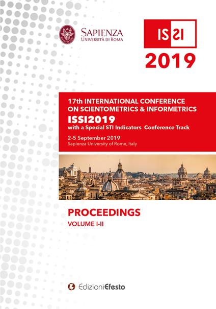 Proceedings of the 17th conference of the international society for scientometrics and informetrics - copertina