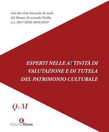 Esperti nelle attività di valutazione e di tutela del patrimonio culturale - copertina