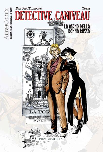 Detective Caniveau. La mano della donna rossa. AureaComix. Vol. 91 - Massimiliano Filadoro,Roberto Dal Prà - copertina