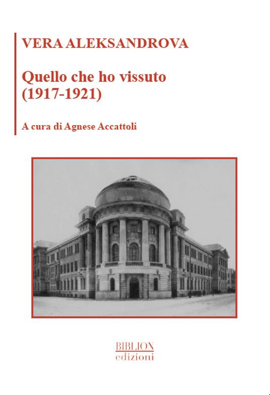 Quello che ho vissuto (1917-1921) - Vera Aleksandrova - copertina
