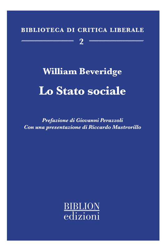 Lo stato sociale - William Beveridge - copertina