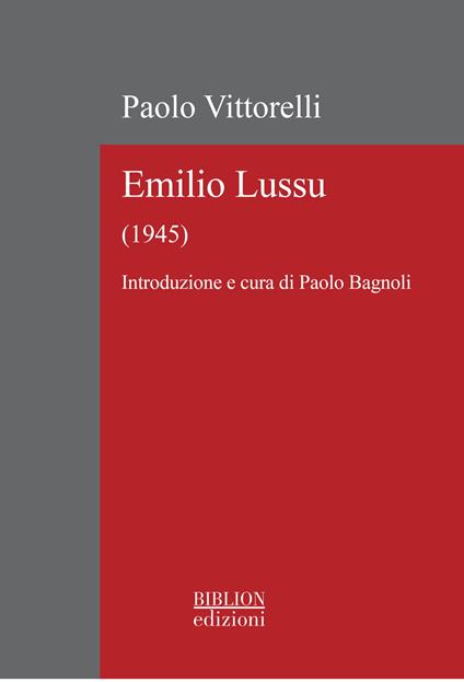 Emilio Lussu (1945) - Paolo Vittorelli - copertina