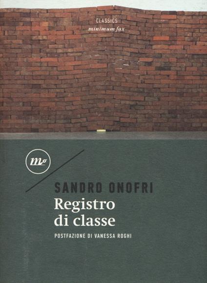 Registro di classe - Sandro Onofri - copertina