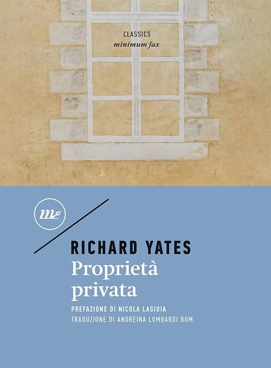 Proprietà privata - Richard Yates - copertina