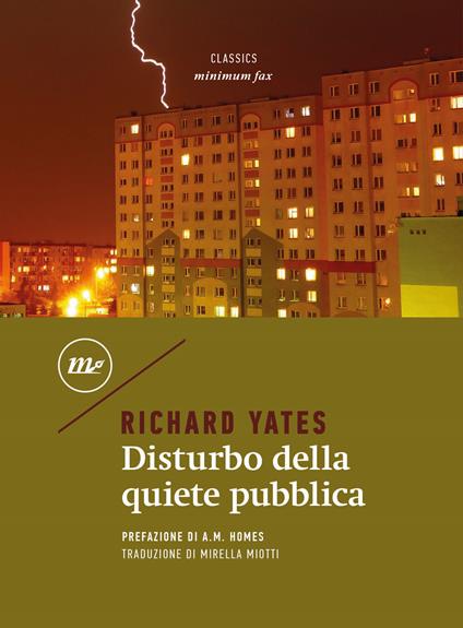 Disturbo della quiete pubblica - Richard Yates - copertina