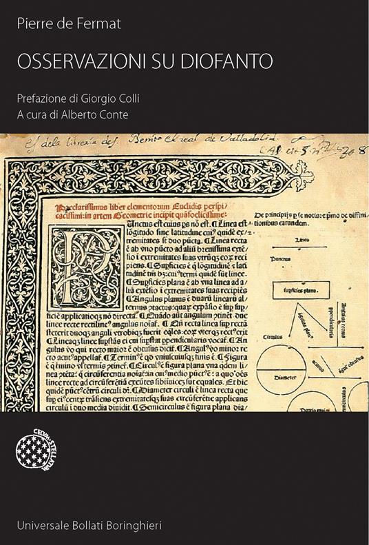 Osservazioni su Diofanto - Pierre de Fermat - copertina