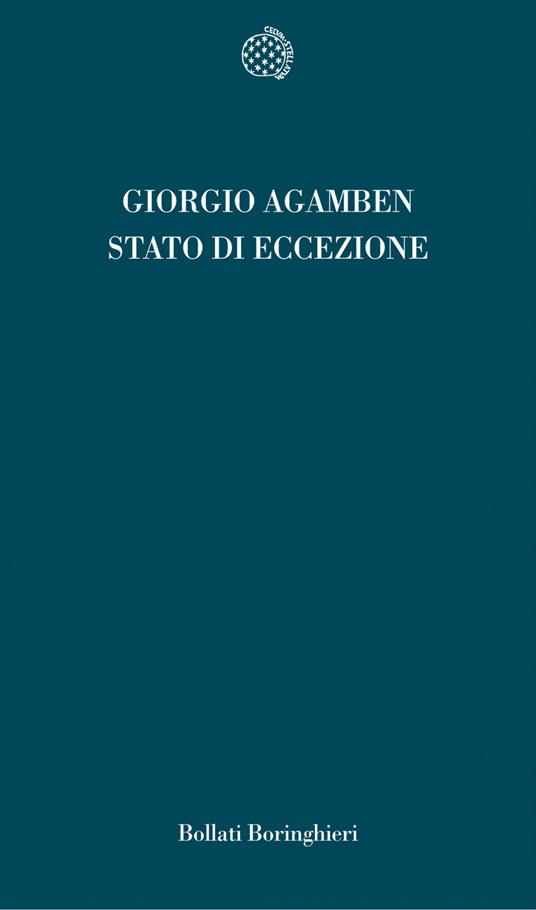 Lo stato di eccezione. Homo sacer. Vol. II/1 - Giorgio Agamben - copertina