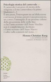 Psicologia storica del carnevale - Florens C. Rang - copertina