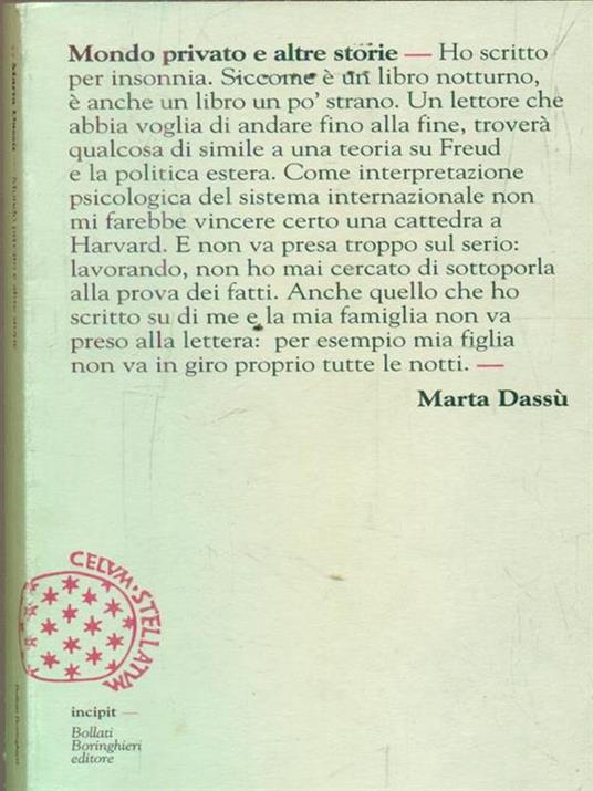 Mondo privato e altre storie - Marta Dassù - 3