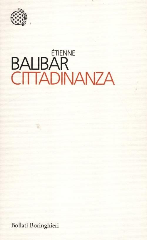 Cittadinanza - Étienne Balibar - copertina