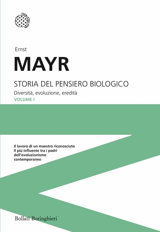 Storia del pensiero biologico. Diversità, evoluzione, eredità - Ernst Mayr - copertina