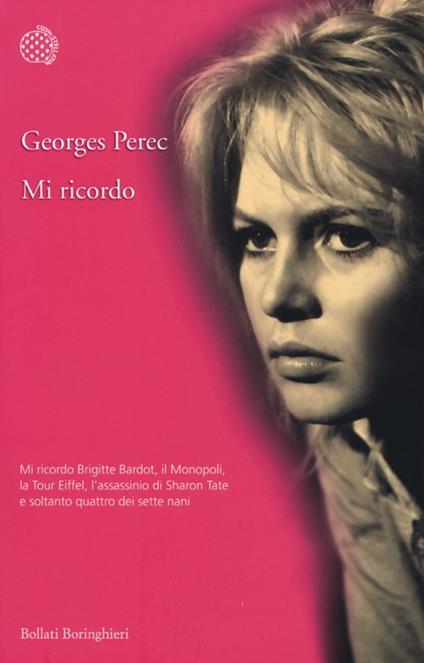 Mi ricordo - Georges Perec - copertina