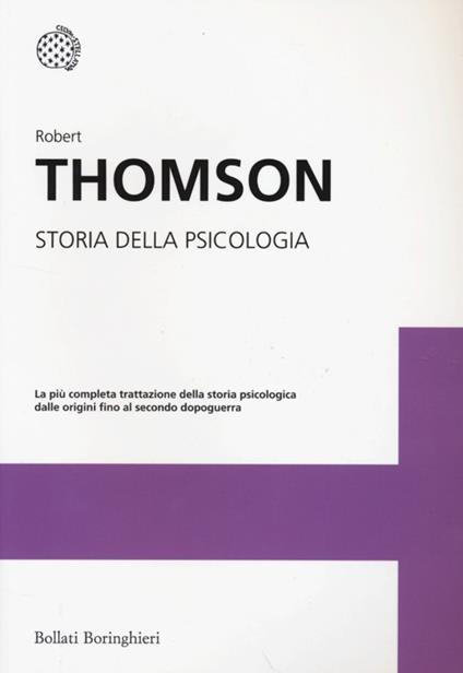 Storia della psicologia - Robert Thomson - copertina