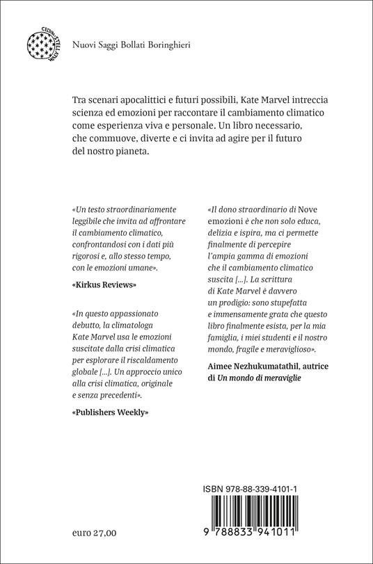 Nove emozioni. La natura umana di fronte al pianeta che cambia - Kate Marvel - 2