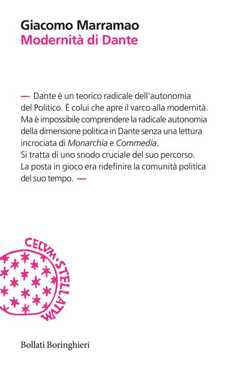 Modernità di Dante - Giacomo Marramao - copertina