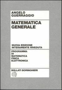 Matematica generale - Angelo Guerraggio - copertina