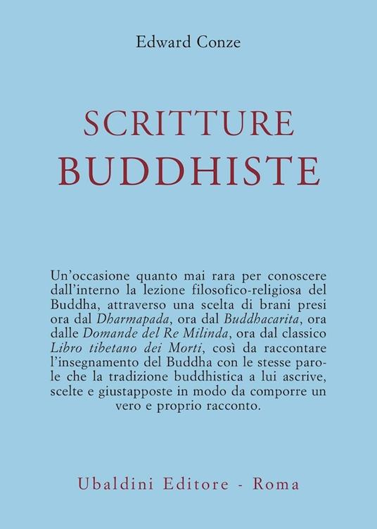 Scritture buddhiste - Edward Conze - copertina