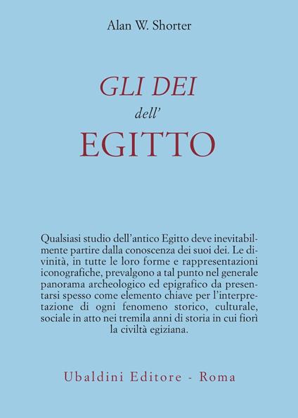 Gli dèi dell'Egitto - Alan W. Shorter - copertina