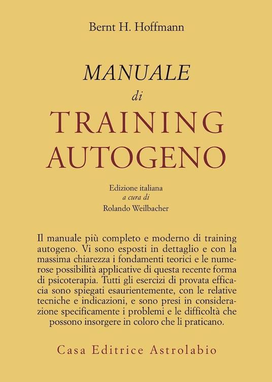 Manuale di training autogeno - Bernt Hoffmann - copertina