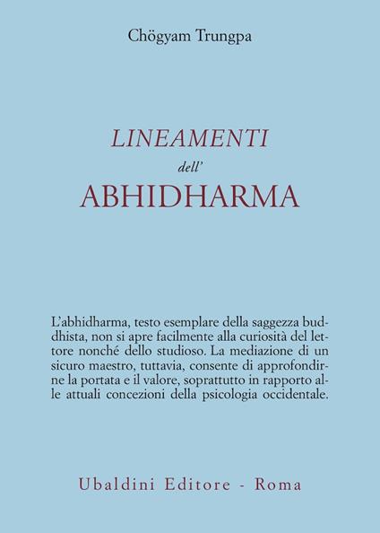 Lineamenti dell'Abhidharma - Chögyam Trungpa - copertina