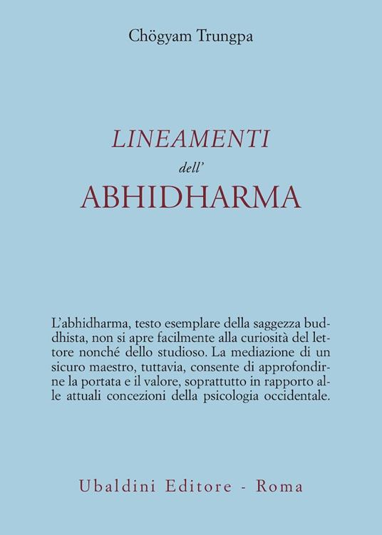 Lineamenti dell'Abhidharma - Chögyam Trungpa - copertina