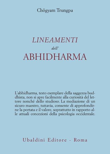 Lineamenti dell'Abhidharma - Chögyam Trungpa - copertina